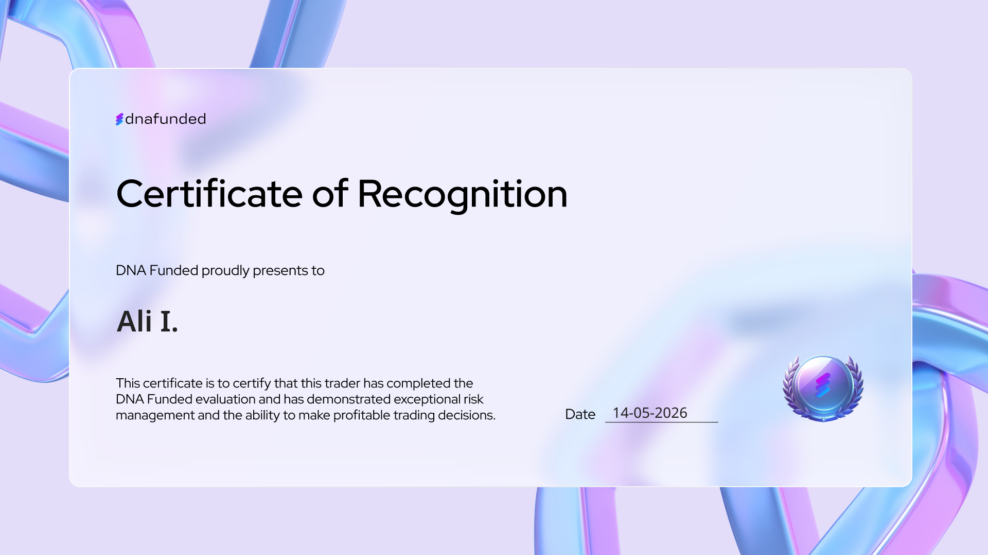 Traderflow Verified Prop Certificate