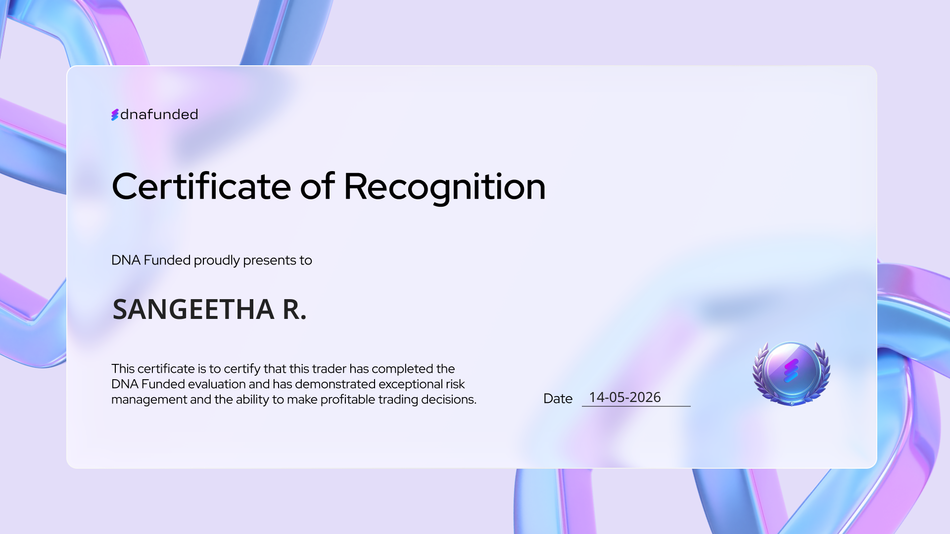 Traderflow Verified Prop Certificate